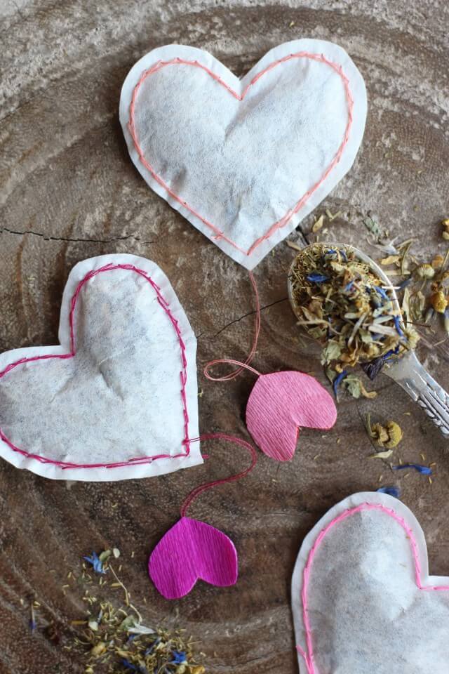 Unique & Creative Fabric Heart Tea Bag Craft For Fun