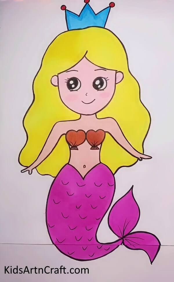 Beautiful Mermaid Drawing Ideas For Kids