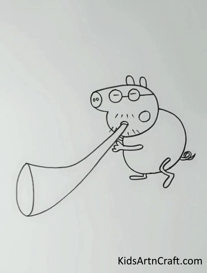 Beautiful Peppa Pig Drawing - Pencil Sketches of Animals for Kids