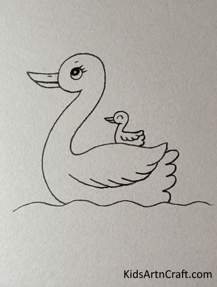 Beautiful Way To Draw Swan For Kids - Creative Animal Drawings Using Pencils for Kids