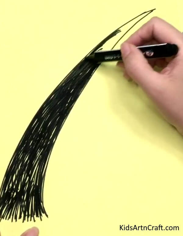 An Easy Way for Kids to Paint Trees with Cotton Buds - Cotton Swab Tree Painting