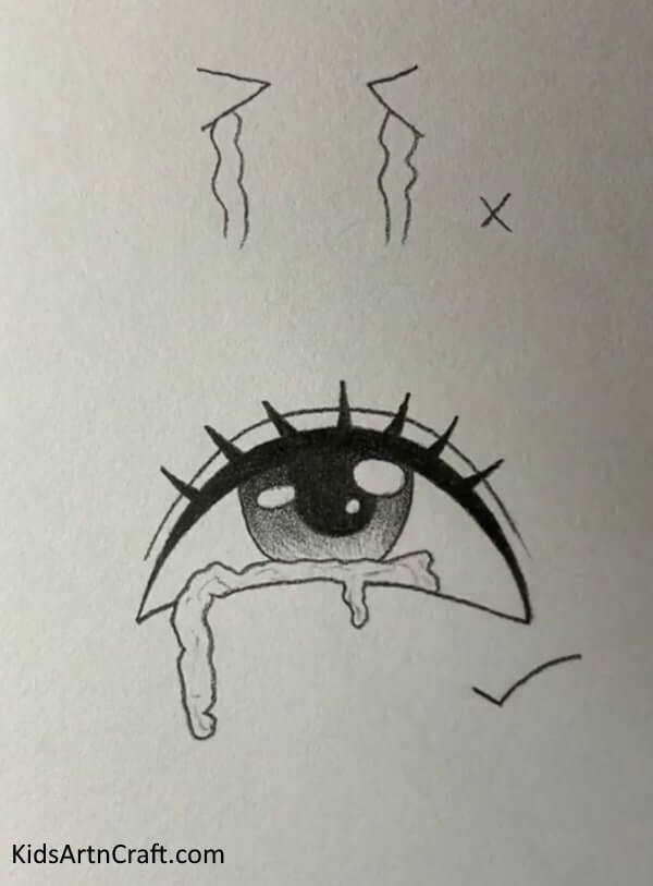 Perfecting your pencil drawing skills - Fun To Draw Crying Eye For Kids