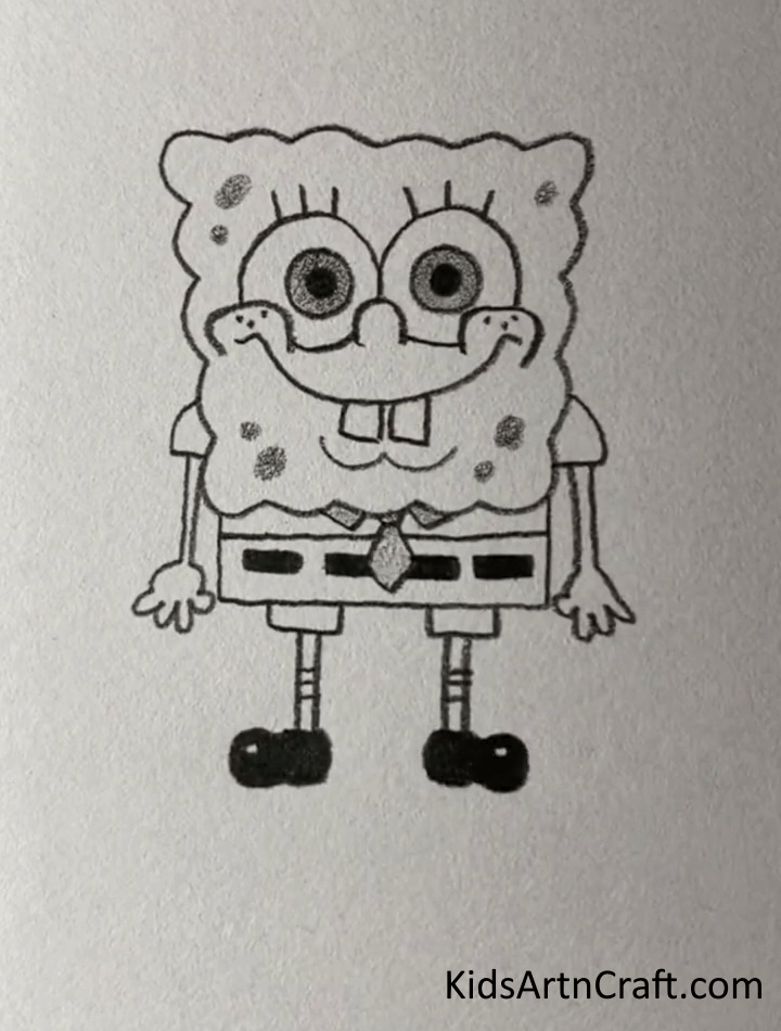 Pencil Drawing Of Sponge Bob For Kindergarten - How youngsters can draw animals using a pencil