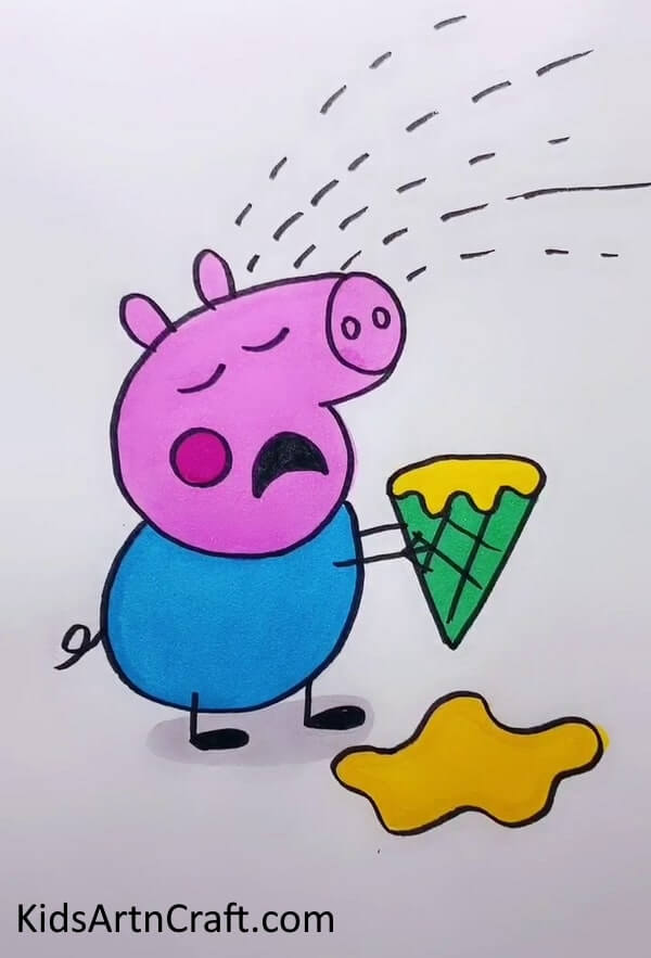 Peppa Pig Drawing Idea For Kids