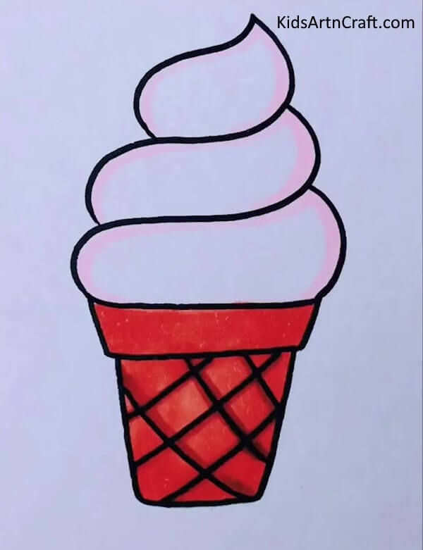 Intricate designs for 6-year-olds - Pretty Ice Cream Drawing Ideas For Preschoolers