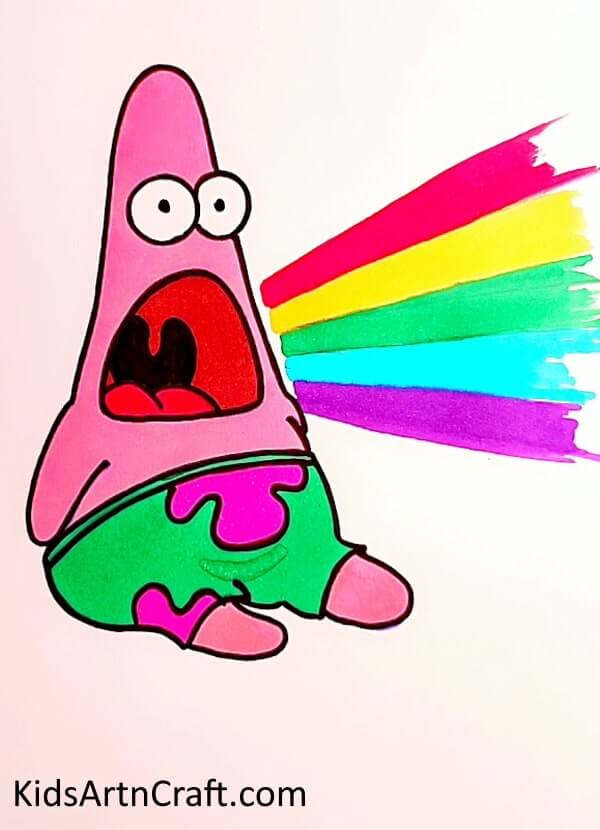 Rainbow Color Peppa Pig Drawing Ideas