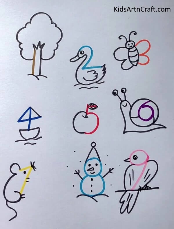 Drawings for 6-year-olds - Simple Drawing Ideas For Kids