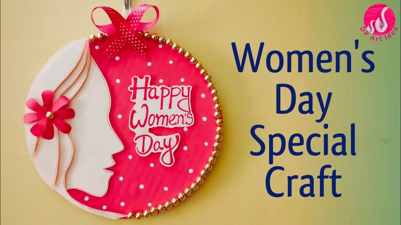 Attractive Women's Day Gift Made With Paper, Cardboard & Recycled Material - Ideas for Women's Day Crafts & Decorations