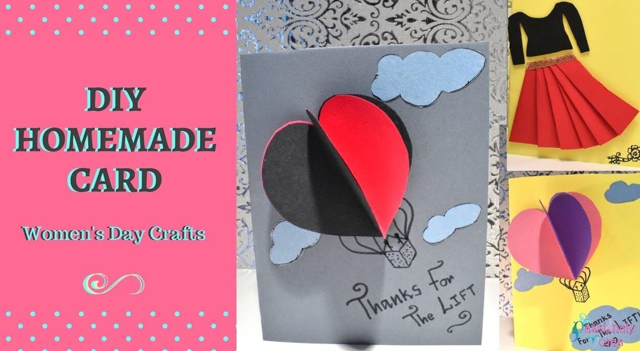 Cute Women's Day Card Decoration To Make With Kindergarten Kids - Women's Day Artwork and Adornments