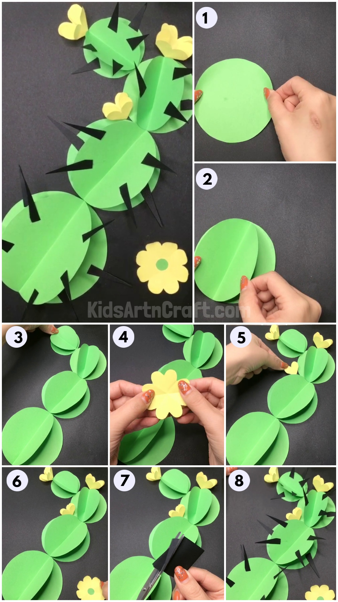 DIY Paper Cactus Craft To Make With Parents