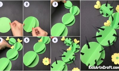 DIY Paper Cactus Craft To Make With Parents - Step by Step Tutorial