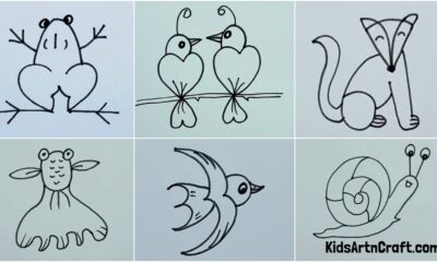 Easy & Simple Animal Drawing For Toddlers