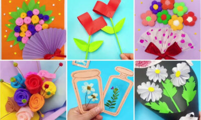 Beautiful Flower Crafts Video Tutorials for Kids