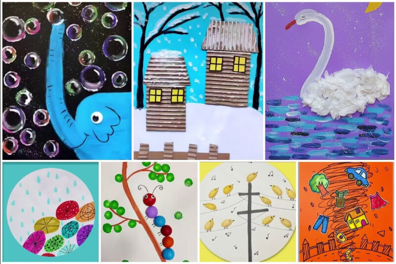 Canvas Art with Acrylic Paint Video Tutorials for Kids