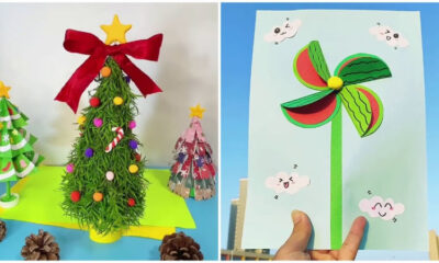 Christmas Paper Craft Activities Video Tutorial