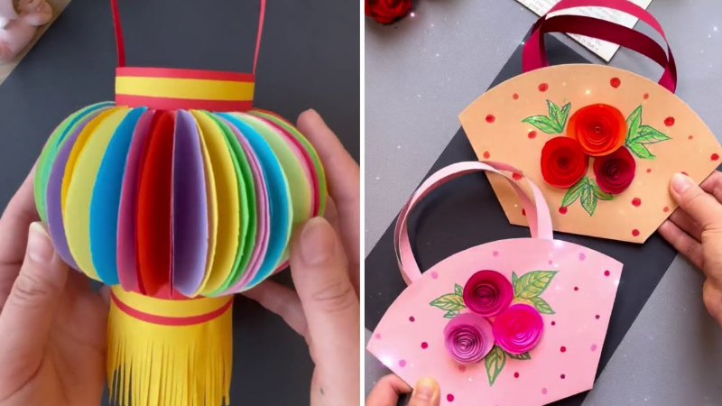 DIY Beautiful Paper Craft Video Tutorial for Kids