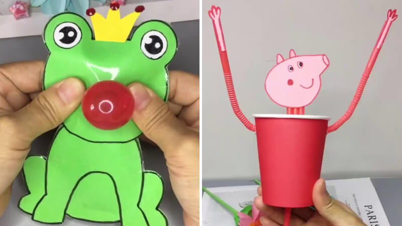 DIY Cute Paper Toys Video Tutorial for Kids