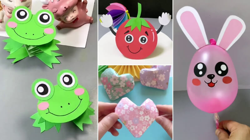 DIY Paper and Balloon Toys Crafts Video Tutorial for All