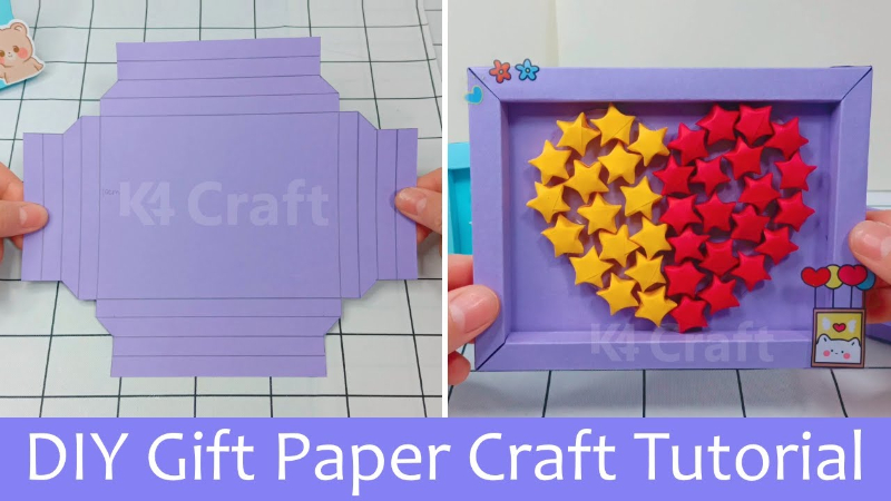 DIY Paper Frame Craft Video Tutorial for Kids