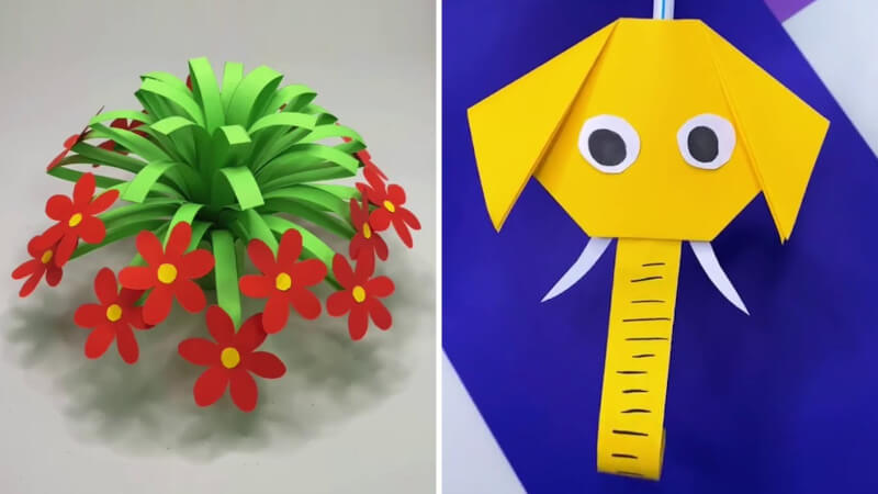 DIY Paper Toy Crafts to Play Video Tutorial for Kids