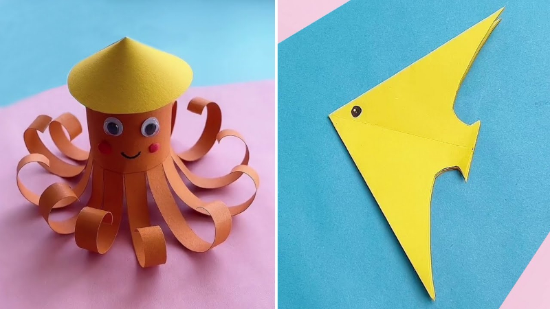 DIY Paper Toys Crafts Video Tutorials for Kids