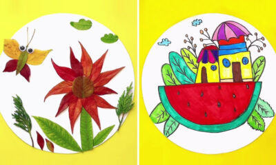 Easy Leaf Art and Craft Video Tutorial for Kids