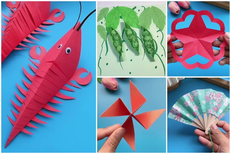 Easy Paper Crafts And Origami Video Tutorials for Kids