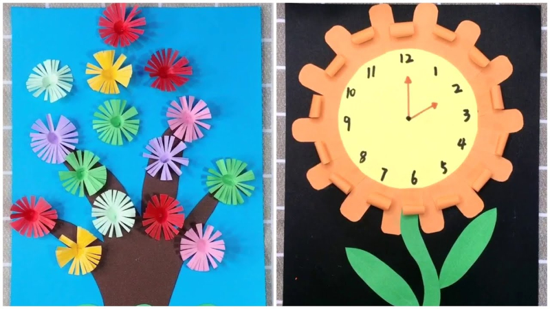 Paper Clock Crafts Video Tutorial for Beginners