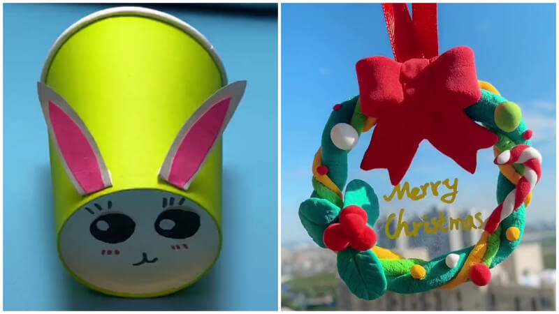 Paper Cup Craft For Christmas Video Tutorial