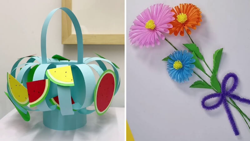 Quick And Easy Crafts Video Tutorials for kids