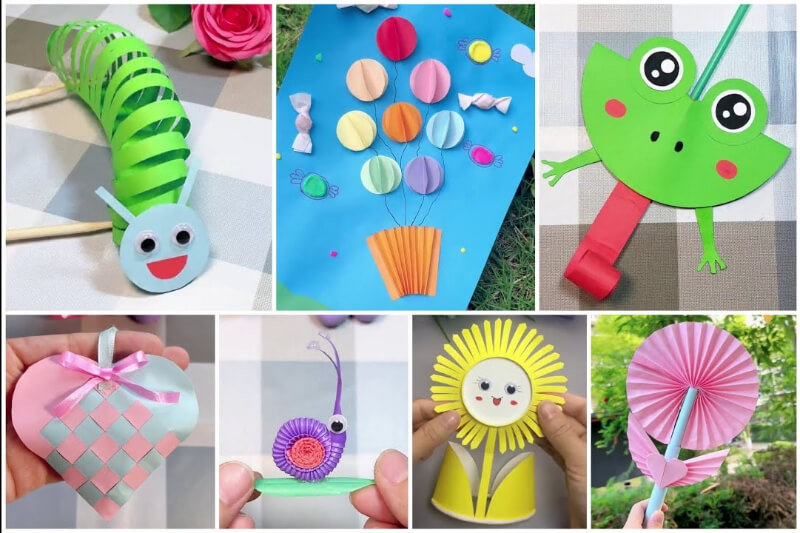 Simple DIY Animals and Flowers Craft Video Tutorials for Kids