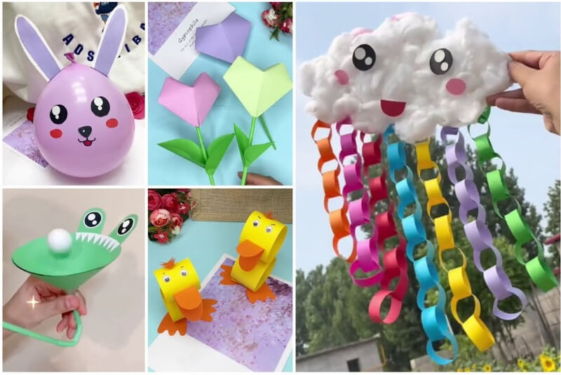 Simple Homemade Toys Video Tutorials for Kids