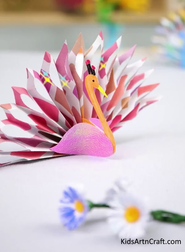 Fun and easy 3D craft ideas for kids to make - 3D Beautiful Origami Swam