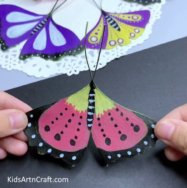 Similarly, Create Another Butterfly!-Home crafting of butterflies from leaves for kids