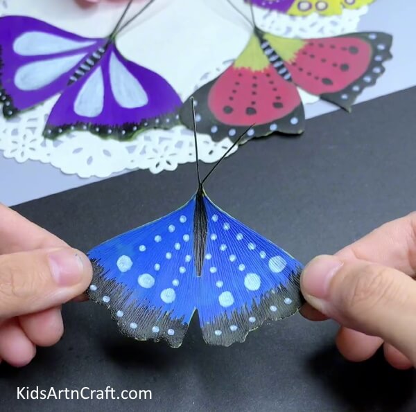 Add More Butterflies By Using Various Butterflies With Different Colours-Let the young ones have some fun creating butterflies from leaves at home