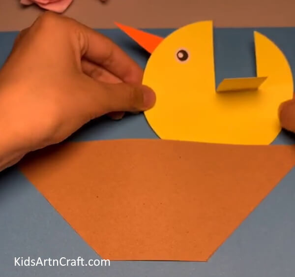Inserting Bird On Nest - Create a Paper Nest For a Bird 