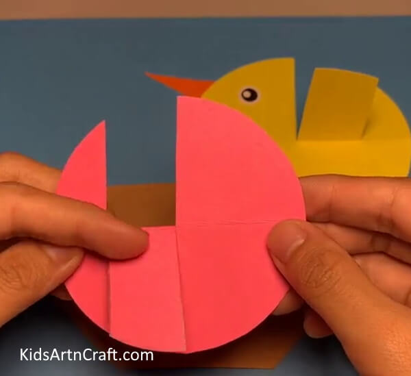 Making Pink Paper Bird - Making a Bird Nest Out of Paper 