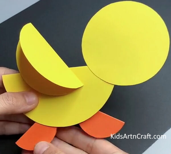 Making Another Leg- Create A Simple Paper Chicken Project For Kids 