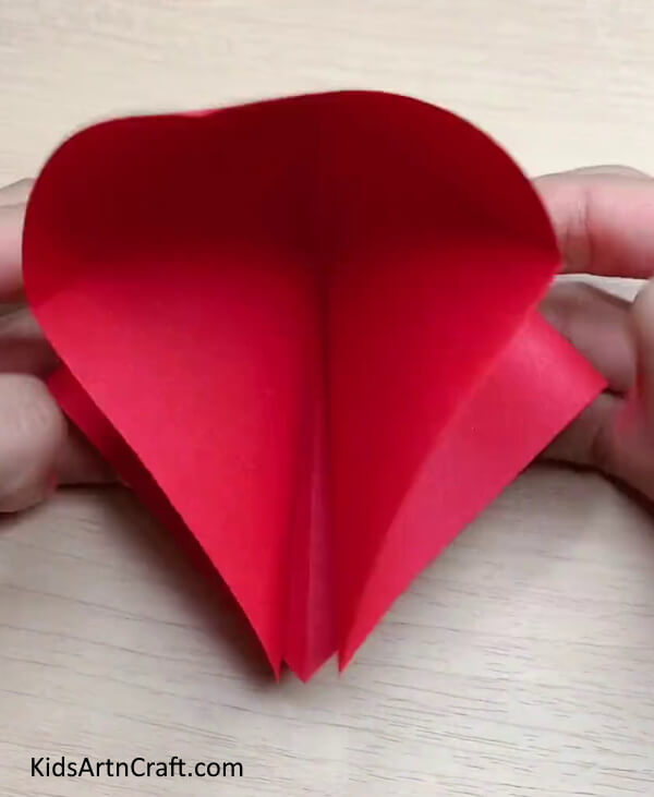 Folding Paper Making a Strawberry Out of a Paper Plate Tutorial