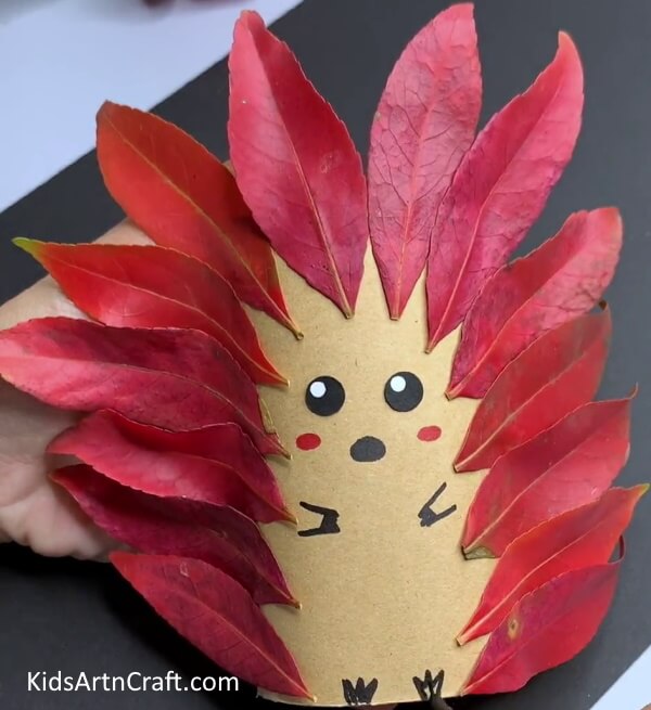 Making Hedgehog Craft - Making a Hedgehog Leaf Craft - A Fun Activity For Kindergartners!