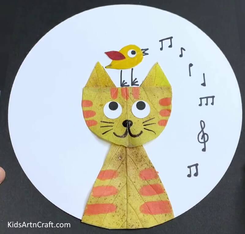 Making Cat Crafts to Create With Leaf For Kids