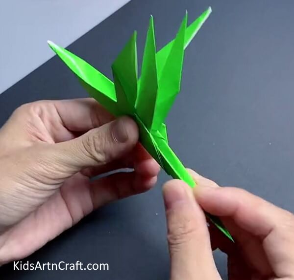 Face-On View-How to Make an Origami Dragonfly - A Guide for Youngsters