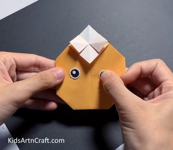 Add Eyes- Assembling Origami Fruit with Crafting Paper for Youngsters