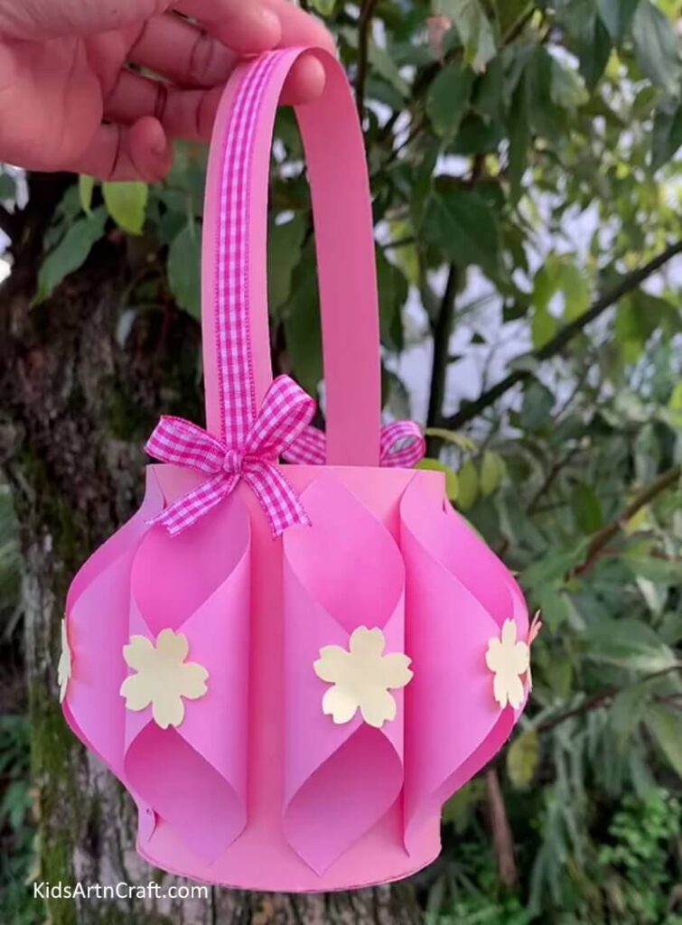 DIY Paper Basket Step by Step Tutorial For Kids Kids Art & Craft