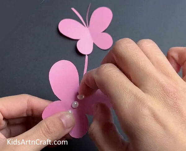 Pasting Pearls - Endearing Paper Butterfly Creation For Kindergartners 
