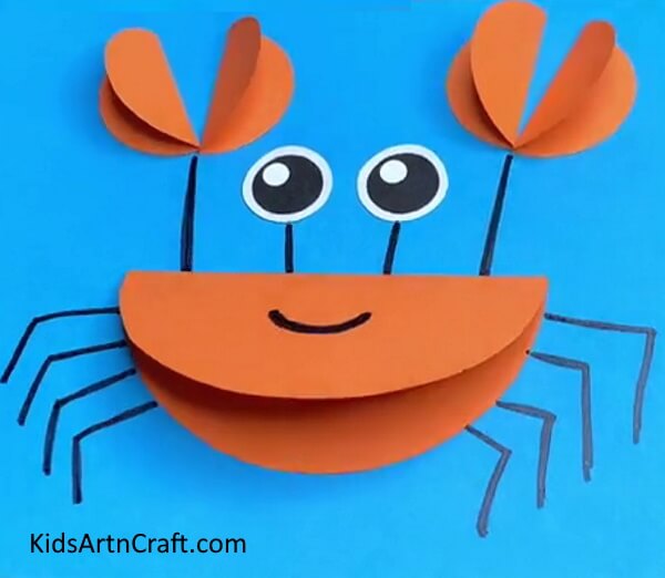 Done With Paper Crab - Paper Circle Crab Craft: Instructions on How to Make It