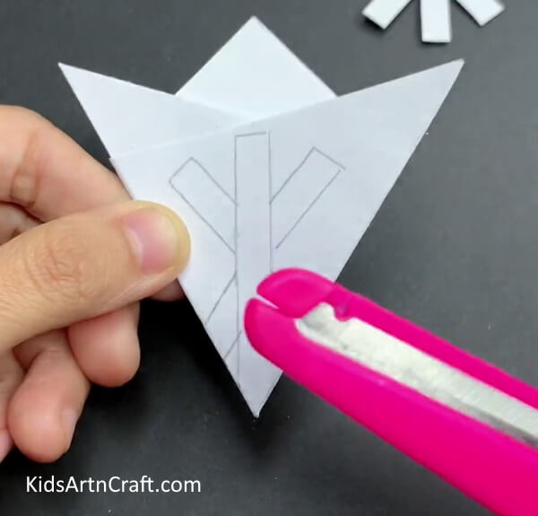 Cut The Crease Using The Cutter-Paper Snowflake Guide for Kids - Simple Steps to Follow 