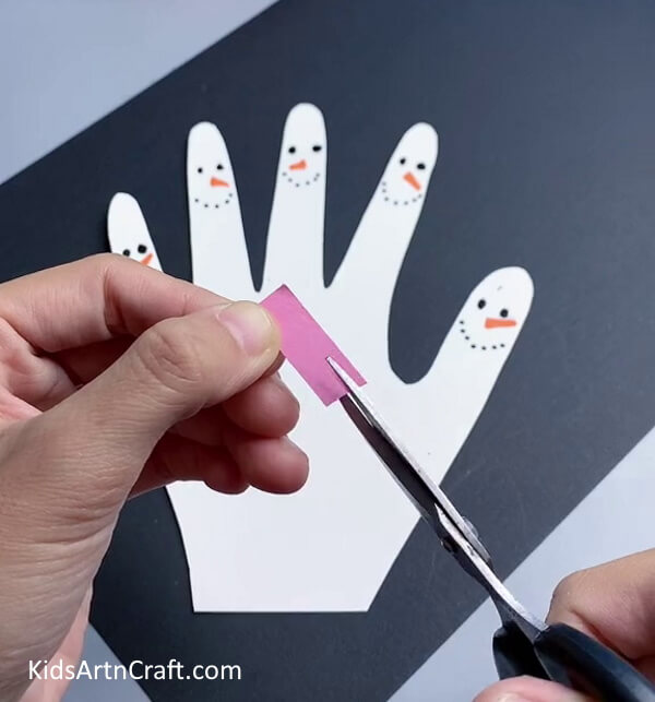 Cutting Rectangles - Step By Step Guide To Constructing A Finger Puppet 