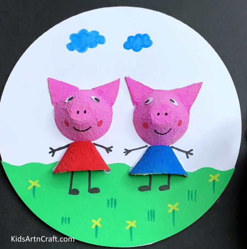 Cool Art Of Pig craft To Make with a recycled egg carton