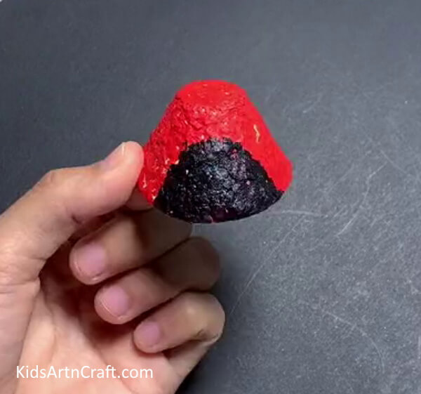 Letting It Dry!- Crafting a Ladybug Toy from a Recycled Egg Carton 